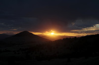Sunset behind Pisgah